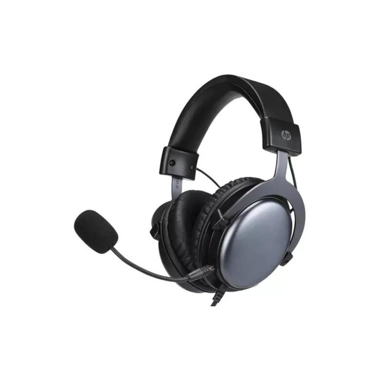 audifono hp dhe 8005, compatibles con pc, almohadillas suaves, cable 2m, control de volumen, conector aux 3.5mm.