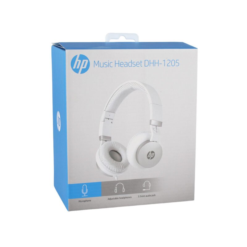 audifono hp dhh 1205, control de volumen integrado, diseÑo comodo, almohadillas acolchadas, cable 1.4m.white — vista 3