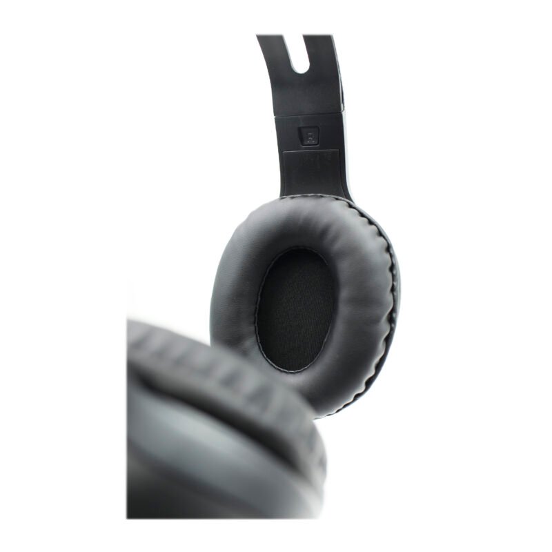 audifono hp, microfono, recepcion de llamadas, control de volumen, auxiliar 3.5mm, on ear, color, compatible pc y ps. black — vista 2