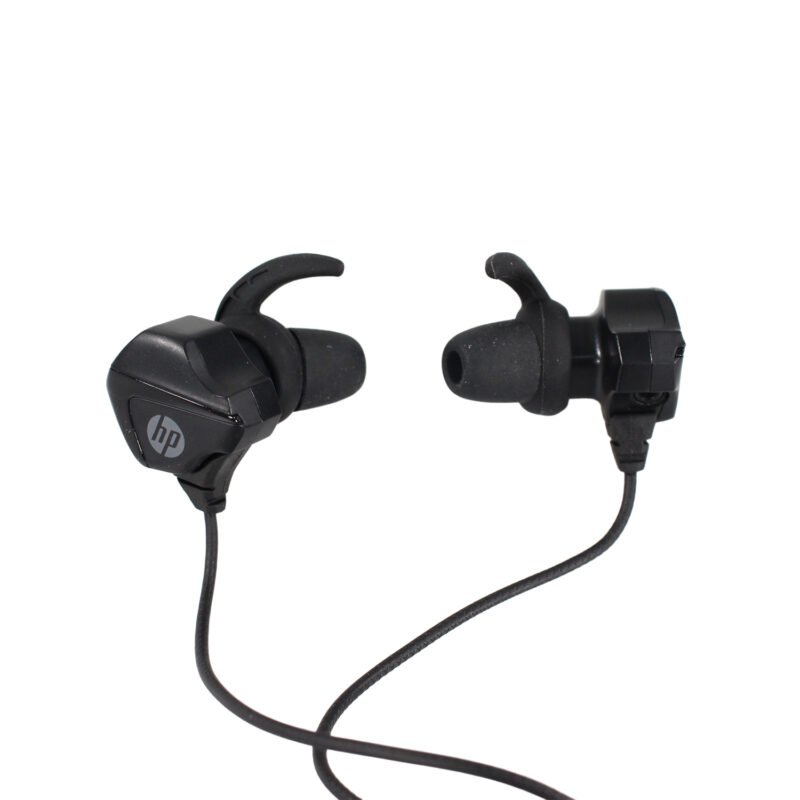 audifono hp con control de volumen, microfono desmontable, recepcion de llamadas, auxiliar 3.5mm, micro usb, ligero, in ear. black — vista 3