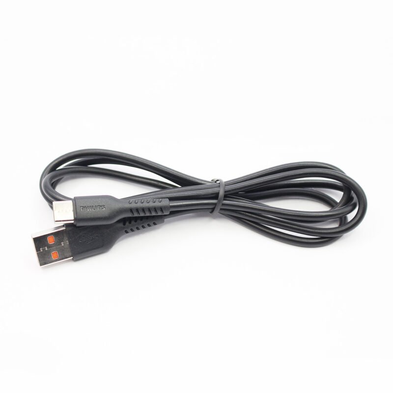 cable philips usb 3.0 a tipo c 2,4 amp 1 mts black — vista 6