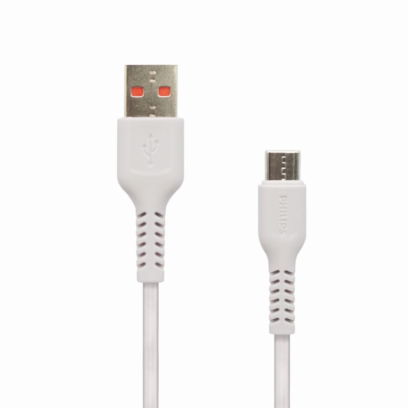cable philips usb 3.0 a tipo c 2,4 amp 1 mts white — vista 2