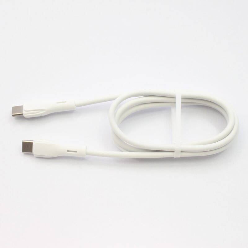 cable philips tipo c 3.0 a tipo c 3 amp 1 mt white — vista 6