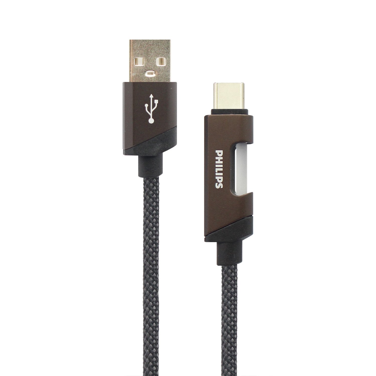 cable philips usb 3.0 a tipo c 3amp 1 mt con luz led trenzado black cable philips usb 3.0 a tipo c 3amp 1 mt con luz led trenzado black
