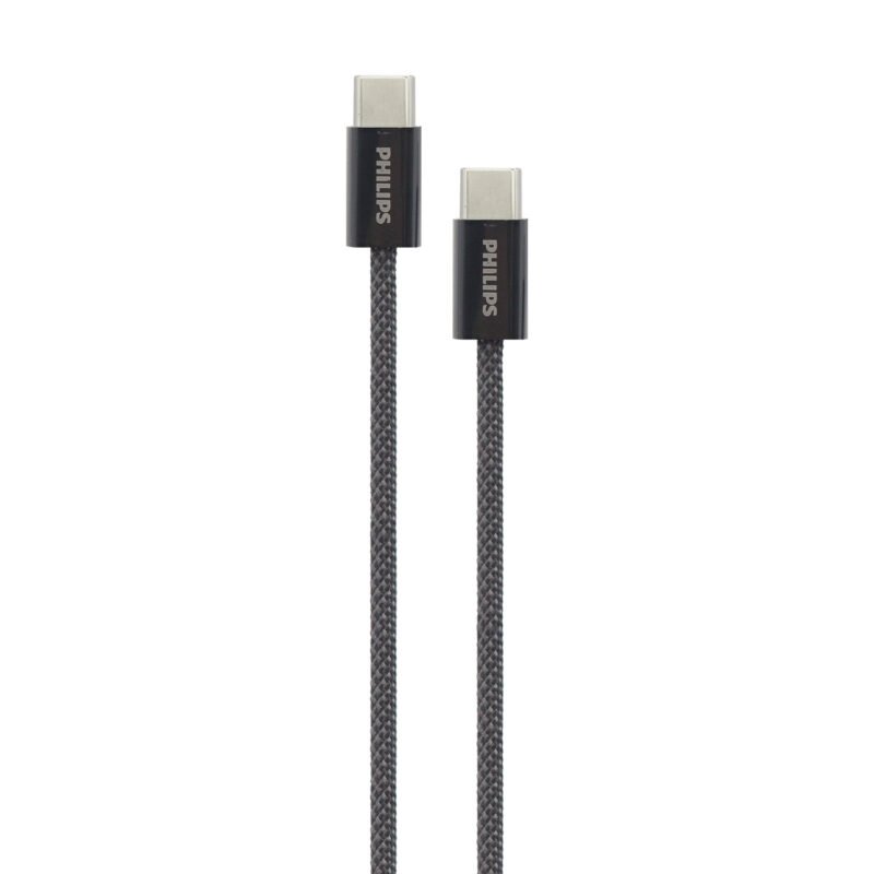 cable philips tipo c 3.2 a tipo c soporta 60ws 1 mt trenzado white — vista 5