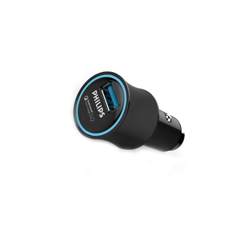 cargador philips para automovil ultra rapido, usb universal, compacto y portatil, facil y seguro de usar, qc3.0 carga rapida, hasta 18w. — vista 2