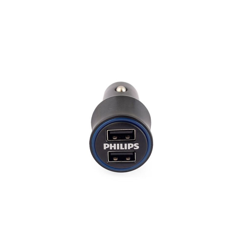 cargador philips para automovil usb doble ultra rapido 3,1a con cable — vista 6