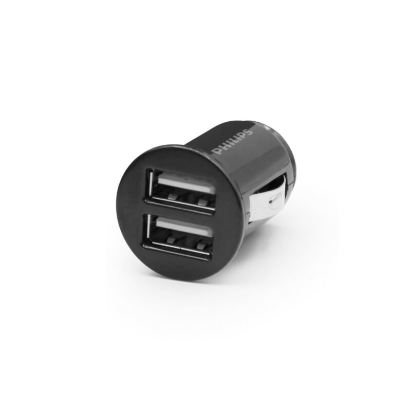 cargador philips para automovil usb doble ultra rapido