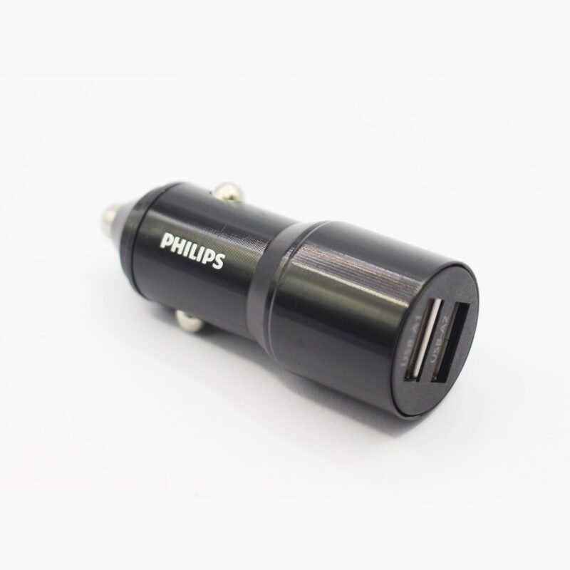 cargador philips para automovil 12v 12 watts doble usb 2,4 amp.black — vista 8