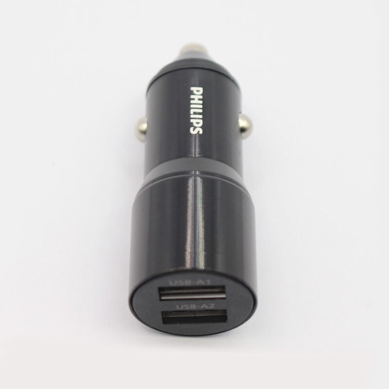 cargador philips para automovil 12v 12 watts doble usb 2,4 amp.black — vista 10