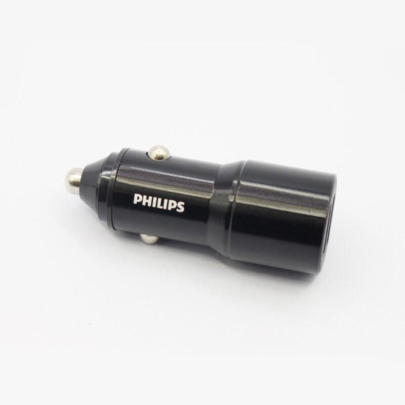 cargador philips para automovil 12v 12 watts doble usb 2,4 amp.black — vista 11