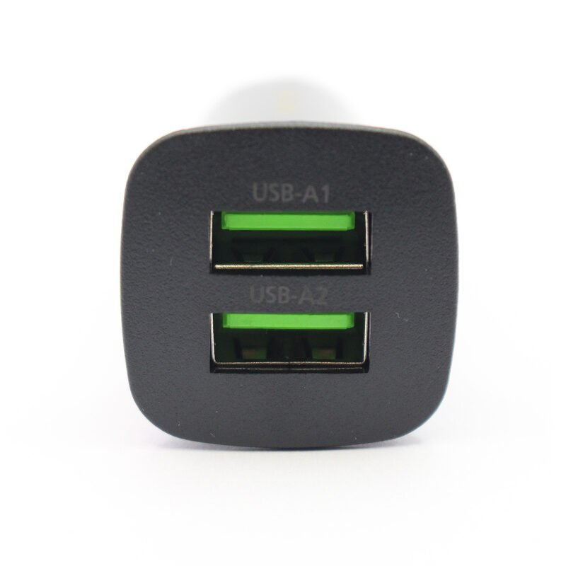 cargador philips para automovil 12v 12 watts 2 usb 2.4 amp black — vista 7