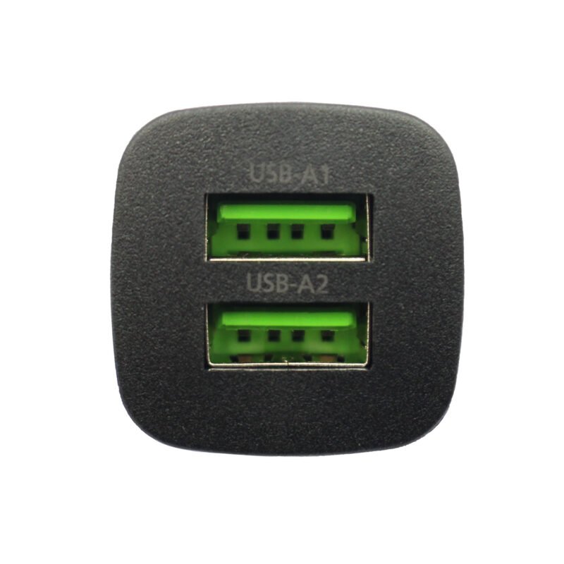 cargador philips para automovil 12v 12 watts 2 usb 2.4 amp black — vista 8