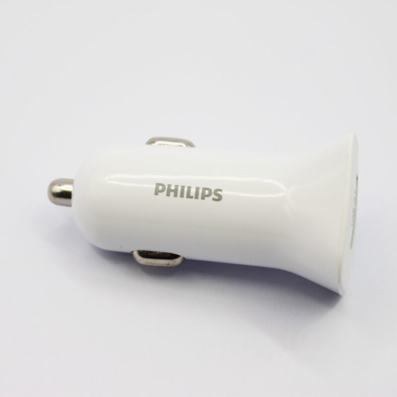 cargador philips para automovil 12v 12 watts 2 usb 2.4 amp white — vista 11