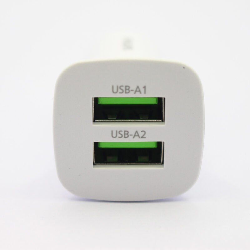 cargador philips para automovil 12v 12 watts 2 usb 2.4 amp white — vista 6