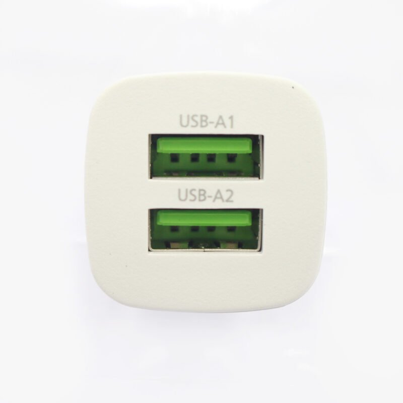 cargador philips para automovil 12v 12 watts 2 usb 2.4 amp white — vista 5
