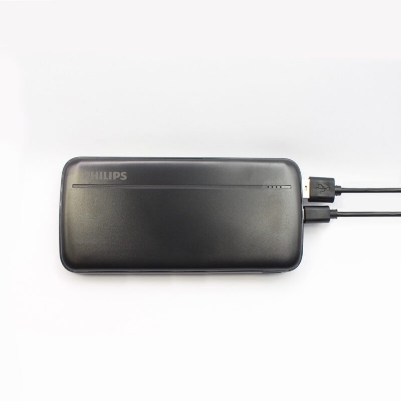 powerbank philips 10000mah 22,5ws fast charge salidas 2xusb a/1xtipo c black — vista 7