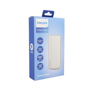 powerbank philips 10000mah 22,5ws fast charge salidas 2xusb a/1xtipo c white