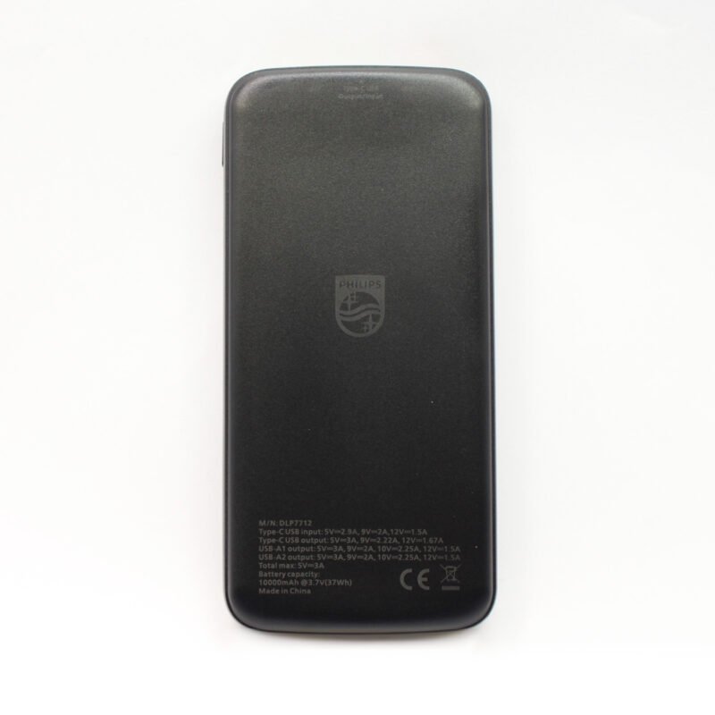 powerbank philips 10000mah 22.5ws pantalla led salidas 2xusb a/1xtipo c black — vista 5
