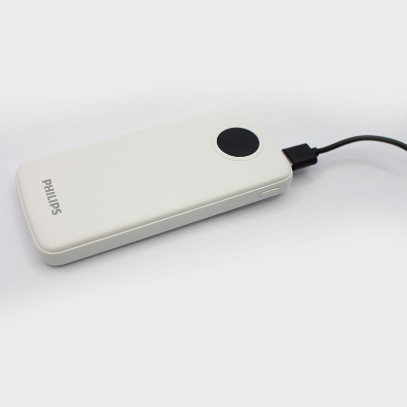 powerbank philips 10000mah 22.5ws pantalla led salidas 2xusb a/1xtipo c white — vista 9