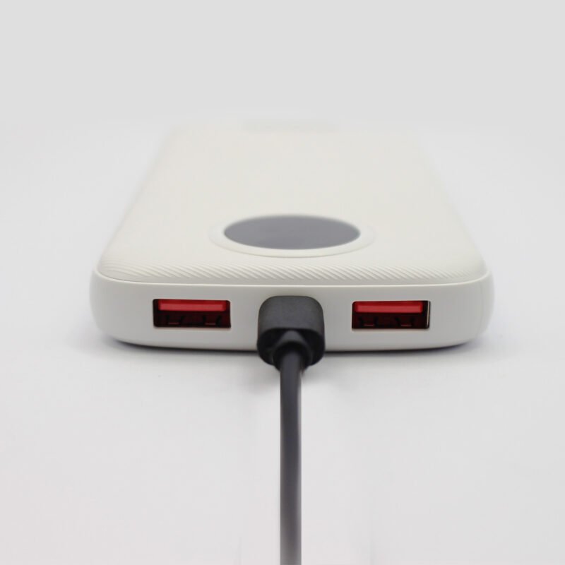 powerbank philips 10000mah 22.5ws pantalla led salidas 2xusb a/1xtipo c white — vista 10