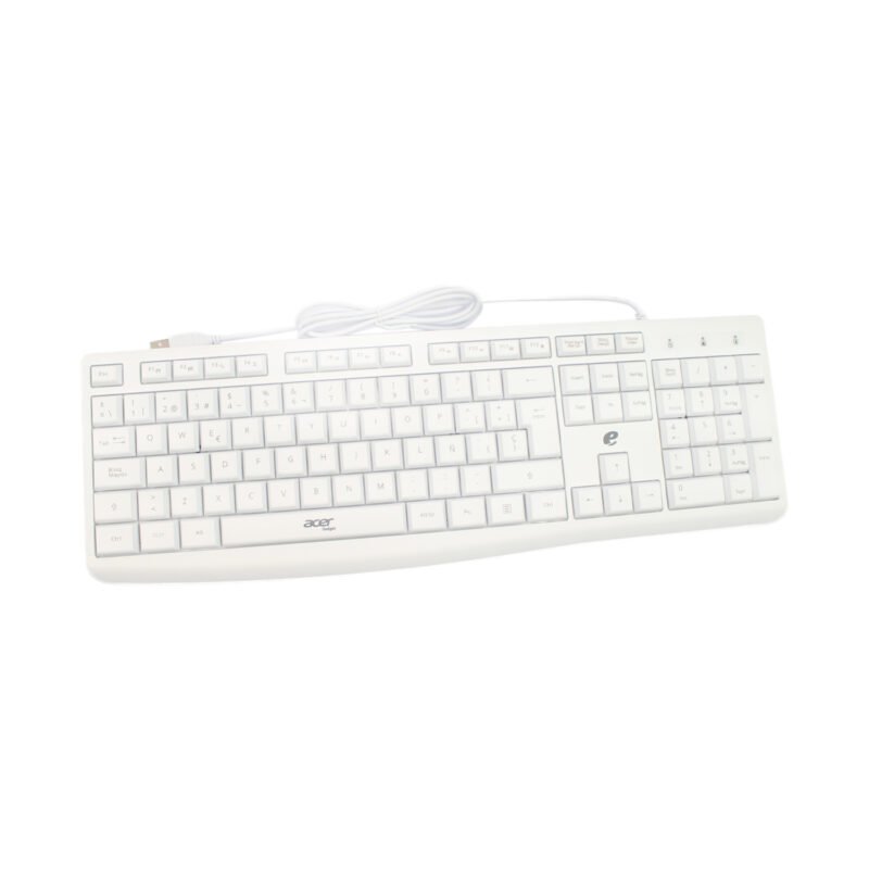 kit teclado +mouse acer con cable white certificado por windows