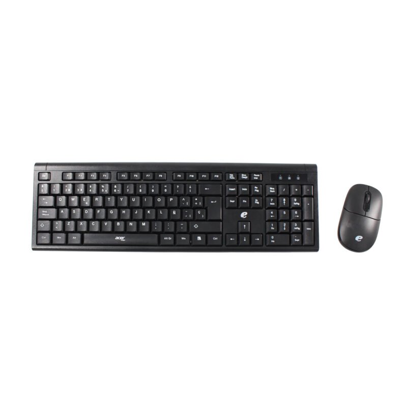 kit teclado +mouse acer 2.4 black — vista 2