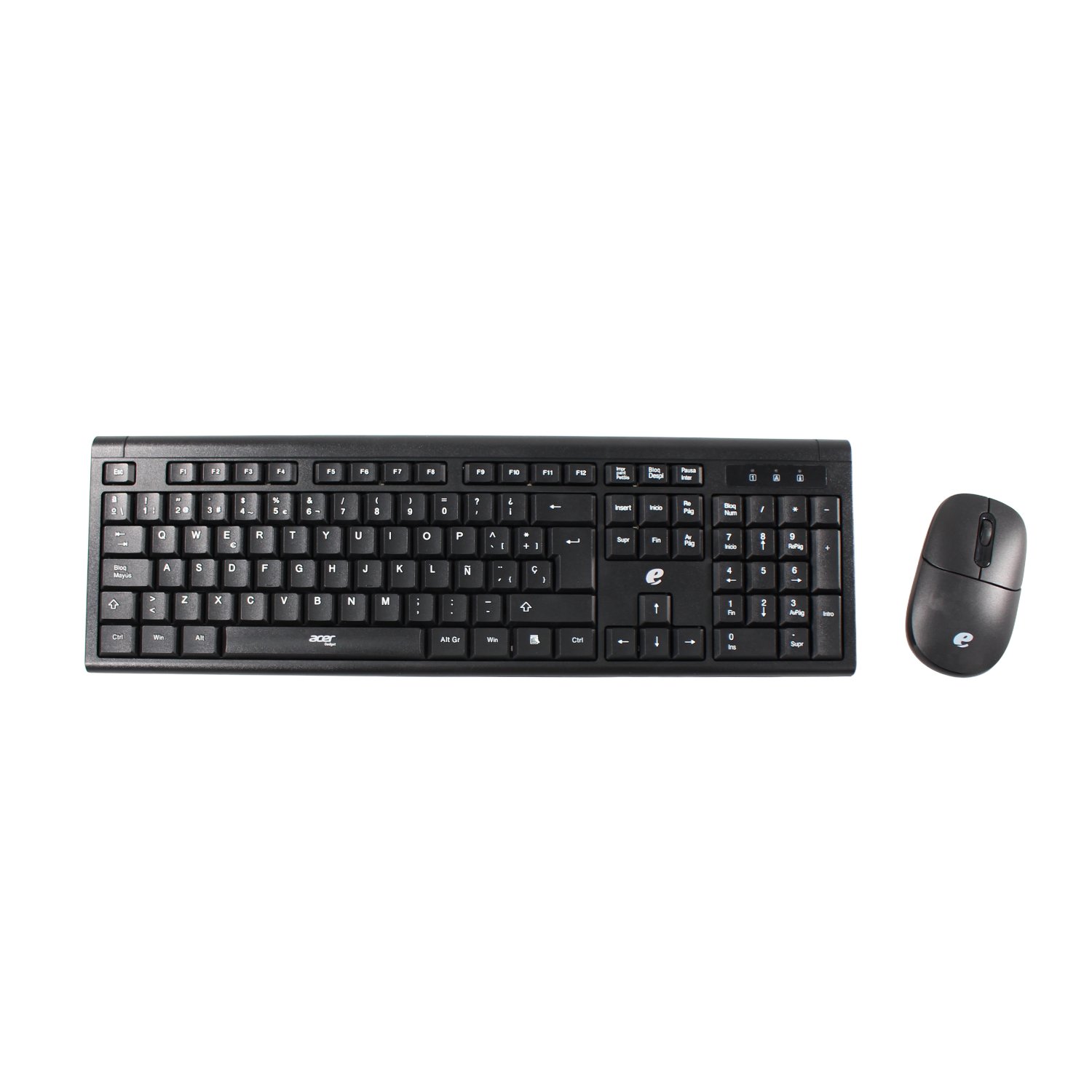 kit teclado +mouse acer 2.4 black kit teclado +mouse acer 2.4 black