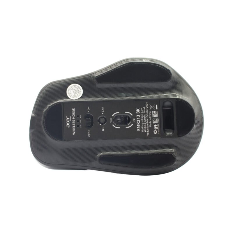 mouse acer 2.4g + bt 1600 dpi 3 black carga tipo c — vista 3