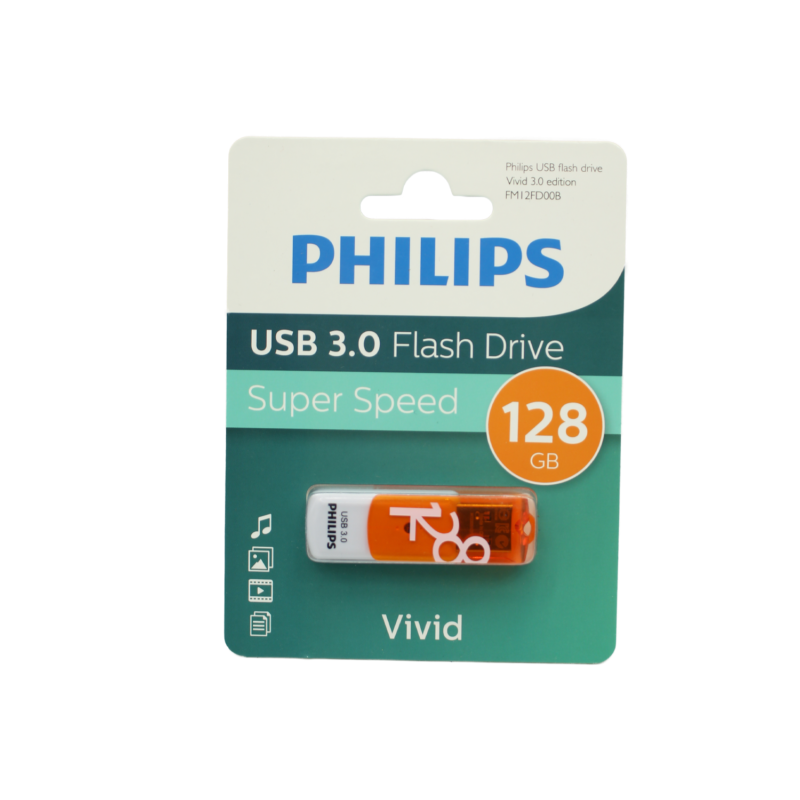 pendrive 128gb philips vivid usb3.0 — vista 3