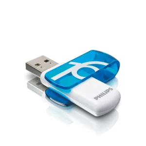 pendrive 16gb philips vivid (blue)