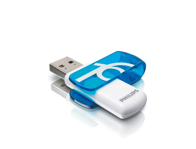 pendrive 16gb philips vivid (blue)