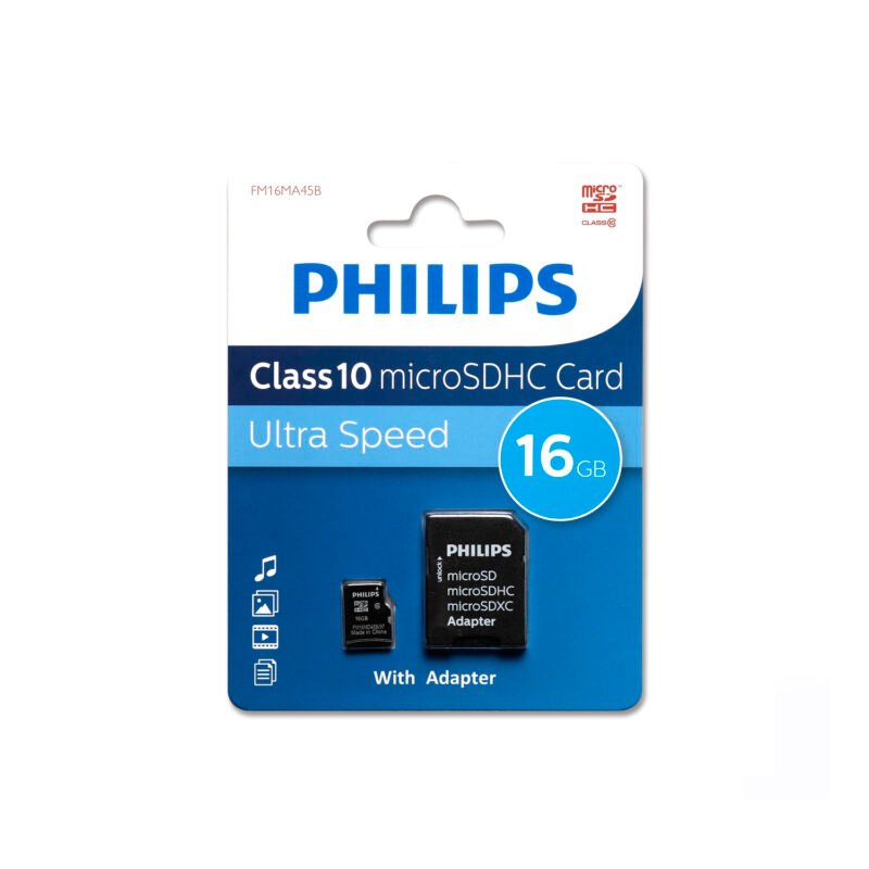 micro sd 16gb philips con adaptador — vista 4