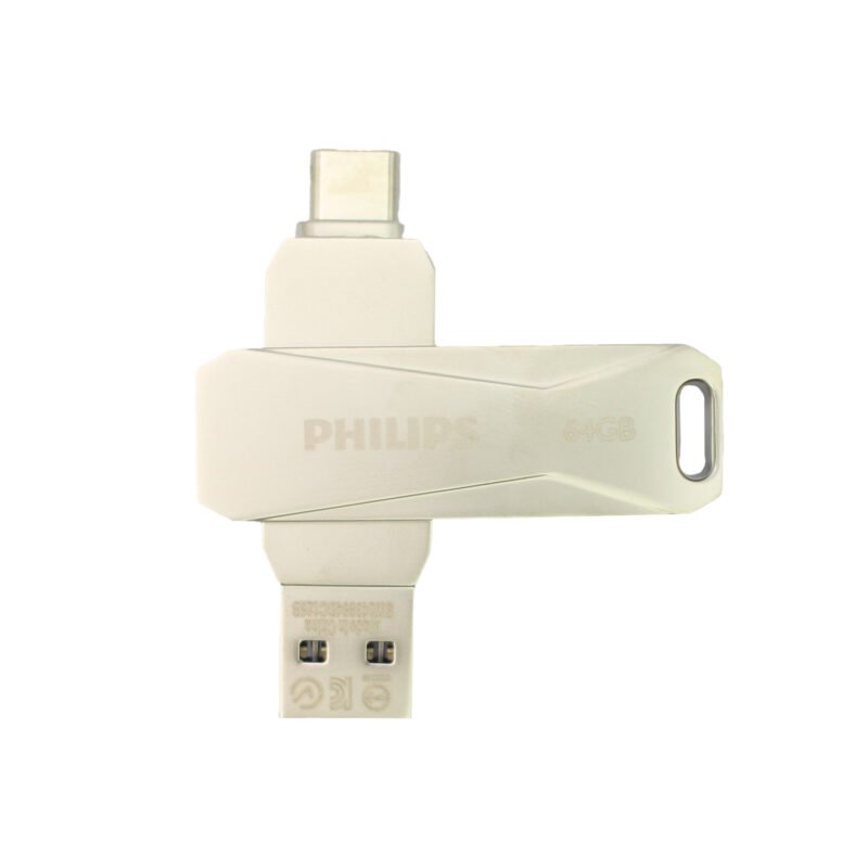 pendrive 64gb philips snap tipo c usb3.0 — vista 3