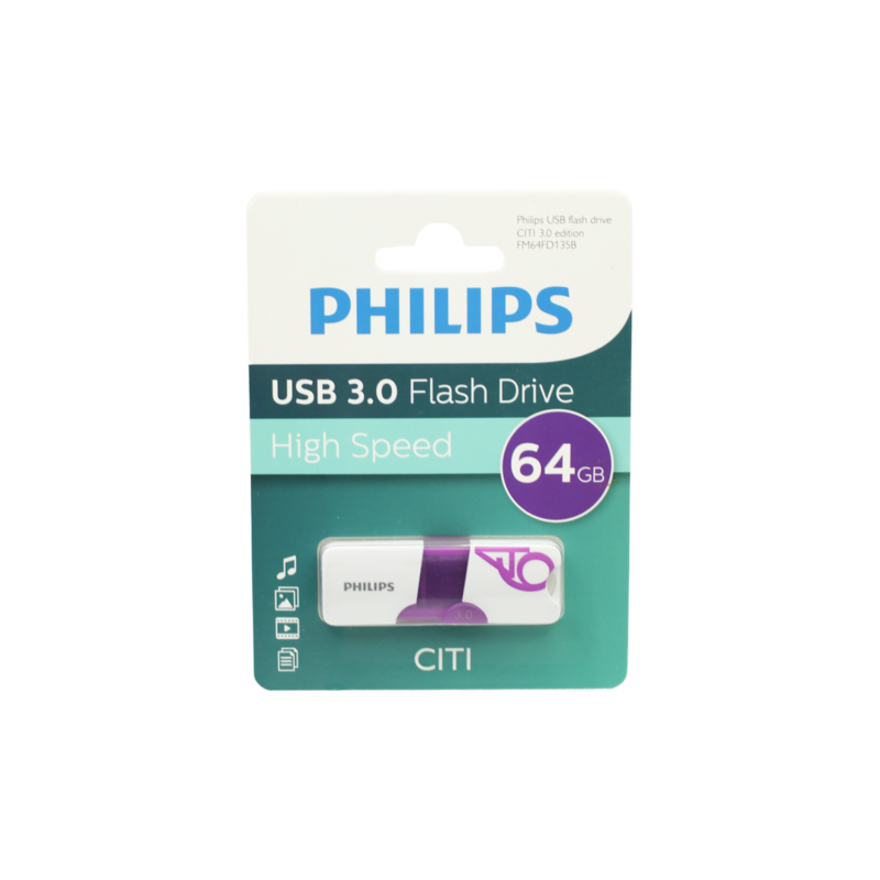pendrive 64gb philips citi usb3.0 — vista 3