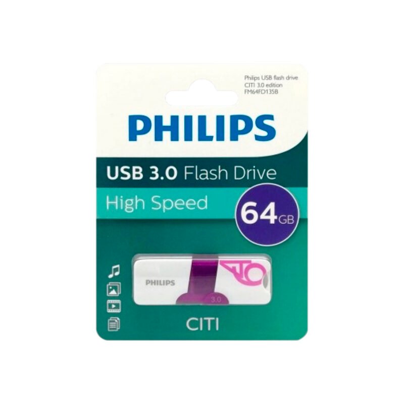 pendrive 64gb philips citi usb3.0 — vista 2