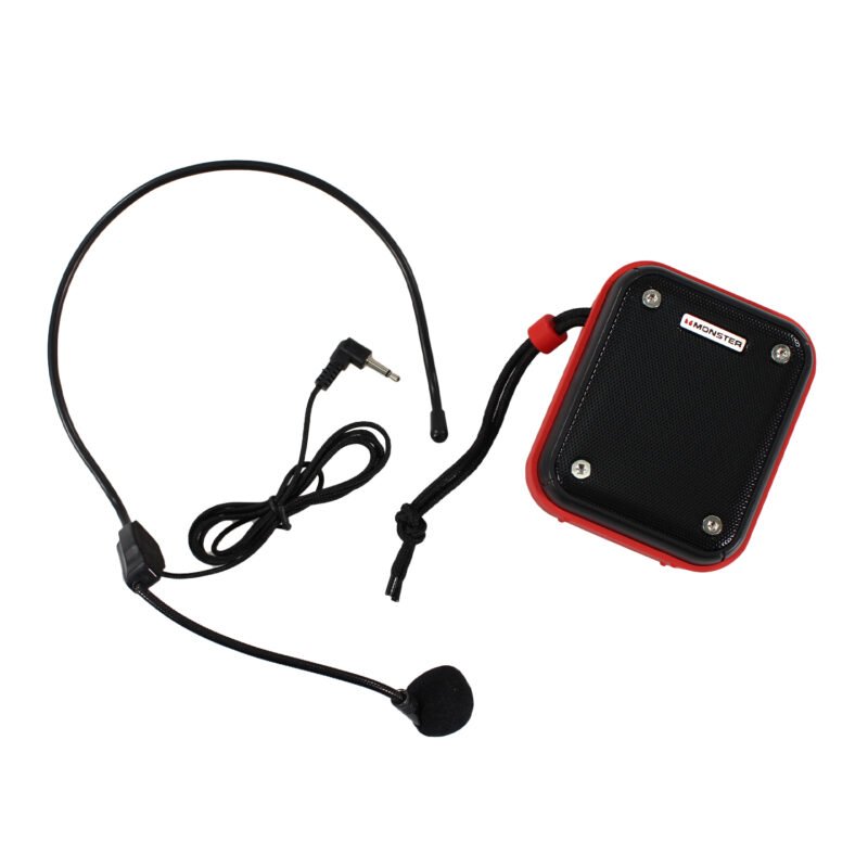 parlante monster con bt v5.3 y microfono con entrada 3.5 red — vista 4