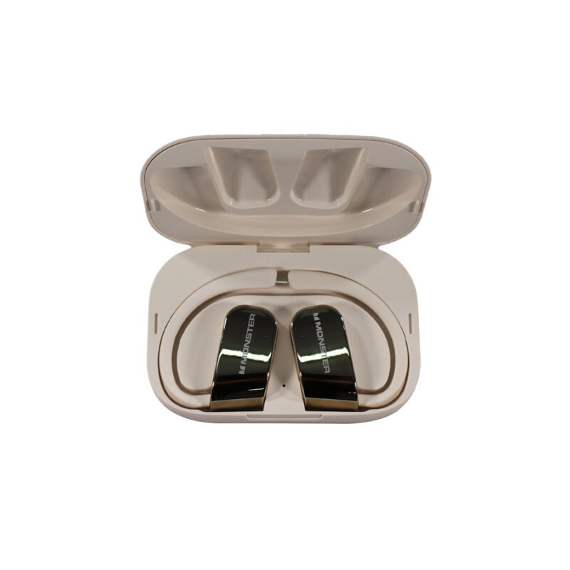 audifono monster bt v5.4 carga tipo c beige — vista 3
