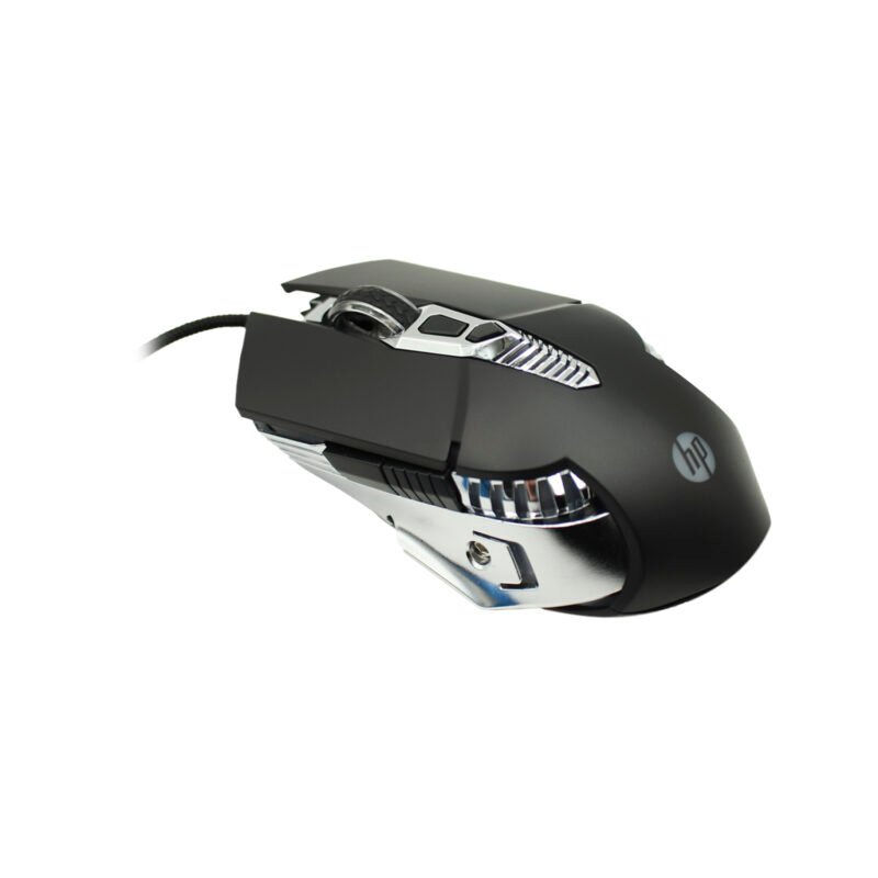 mouse hp g160, diseÑo ergonomico, 4 luces led, conector usb, color. black