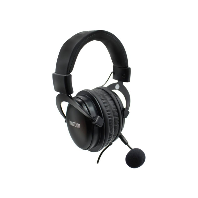 audifono profesional imation imgh30, altavoces 50mm, micro desmontable, cable 2.2m, compatible varios dispositivos.