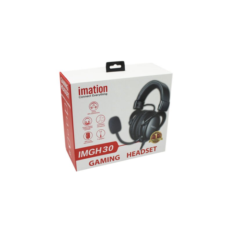 audifono profesional imation imgh30, altavoces 50mm, micro desmontable, cable 2.2m, compatible varios dispositivos. — vista 2