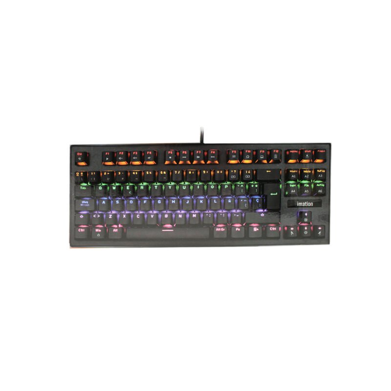 teclado imation imj88 rgb, 88 teclas, retroiluminacion arcoiris, led 23 modos, cable 1.7m.