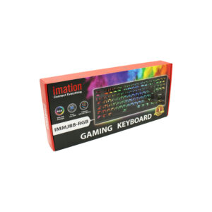 teclado imation imj88 rgb, 88 teclas mecanicas, rgb 18 modos, cable trenzado 1.7m, altura ajustable.