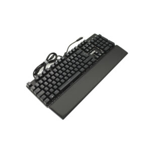 teclado imation imj93 rainbow, 105 teclas, led 23 modos, cable trenzado 1.7m, altura ajustable, apoya muÑecas.
