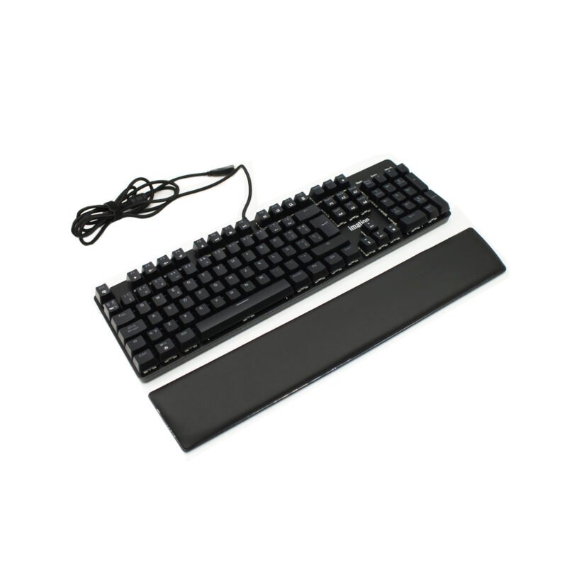 teclado imation mecanico imj93 rgb, 105 teclas, anti ghosting, led 18 modos, apoya muÑecas, cable trenzado 1.7m. — vista 2