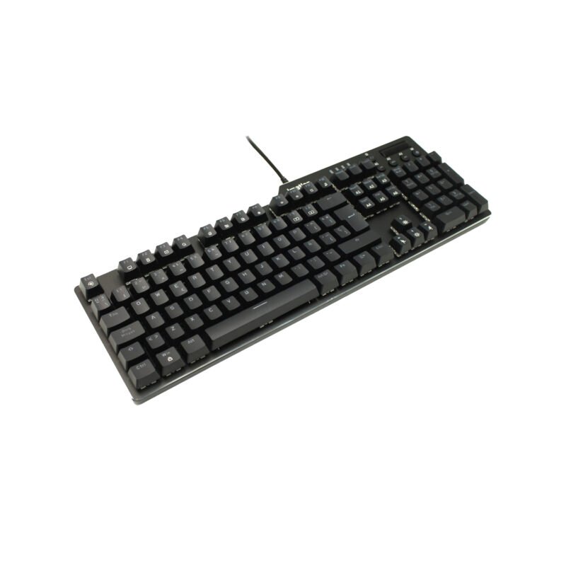 teclado imation imj99 rainbow, 105 teclas, mecanico, 50m ciclos, led rainbow 21 modos, cubierta metalica, cable usb trenzado 1.7m.