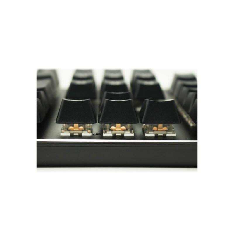 teclado imation imj99 rainbow, 105 teclas, mecanico, 50m ciclos, led rainbow 21 modos, cubierta metalica, cable usb trenzado 1.7m. — vista 5