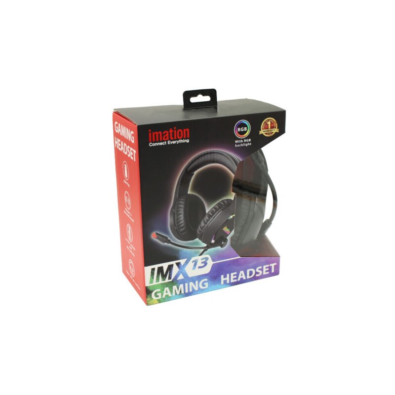 audifono profesional imation imx13 hifi, sonido virtual 7.1, eco cuero, microfono antirruido, cable usb 2.1m. — vista 2