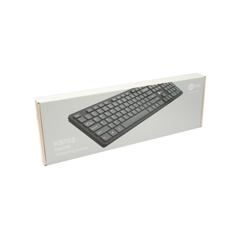 teclado lecoo, kb102 usb silencioso teclas cuadradas — vista 2