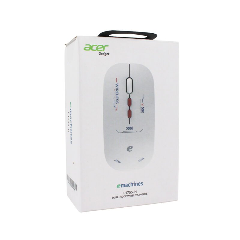 mouse acer 2.4g + bt 1600 dpi ajustable sensor optico 5 botones pink — vista 2